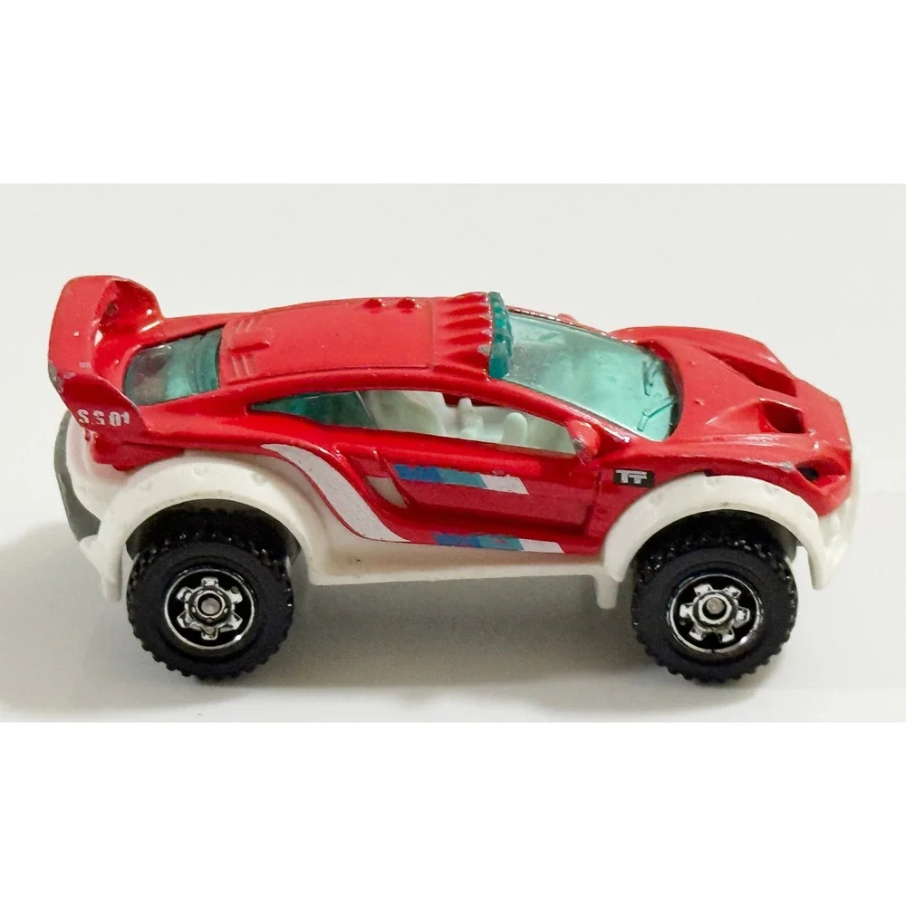 Matchbox Terrain Trouncer Kids 1:64 Red White Off-Road Rally Diecast Car MB863